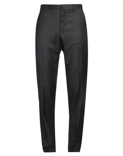 Lanvin Man Pants Charcoal Size 32 Virgin Wool In Grey