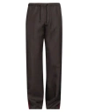Lanvin Man Pants Dark Brown Size 34 Polyester
