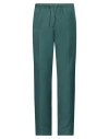 Lanvin Man Pants Dark Green Size 34 Polyester