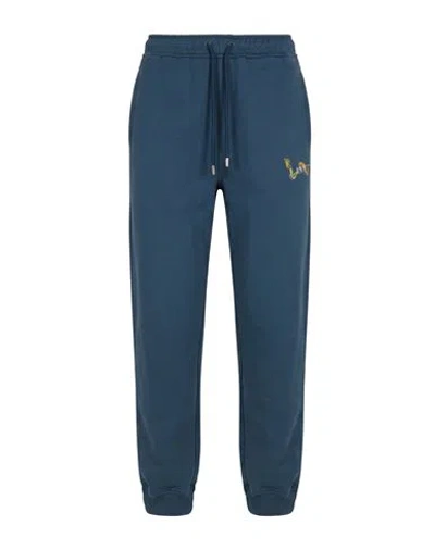 Lanvin Man Pants Deep Teal Size Xl Cotton In Blue