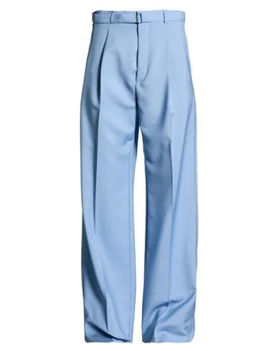 Lanvin Man Pants Light Blue Size 32 Virgin Wool