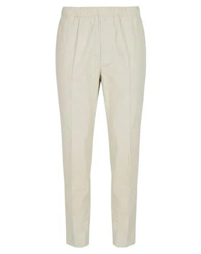 Lanvin Man Pants Light Green Size 36 Cotton, Polyamide In Neutral