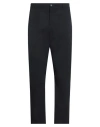 Lanvin Man Pants Midnight Blue Size 36 Cotton In Black