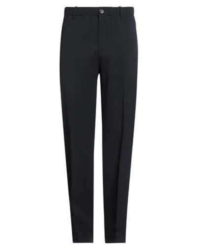 Lanvin Man Pants Midnight Blue Size 38 Virgin Wool, Cotton