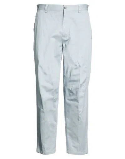 Lanvin Man Pants Sky Blue Size 34 Cotton In White