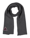 Lanvin Man Scarf Charcoal Size - Virgin Wool In Gray