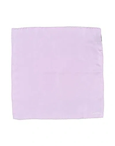 Lanvin Man Scarf Lilac Size - Silk In Purple