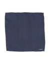 Lanvin Man Scarf Midnight Blue Size - Silk In Blue