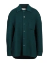 Lanvin Man Shirt Emerald Green Size 15 ¾ Virgin Wool, Mohair Wool In Green