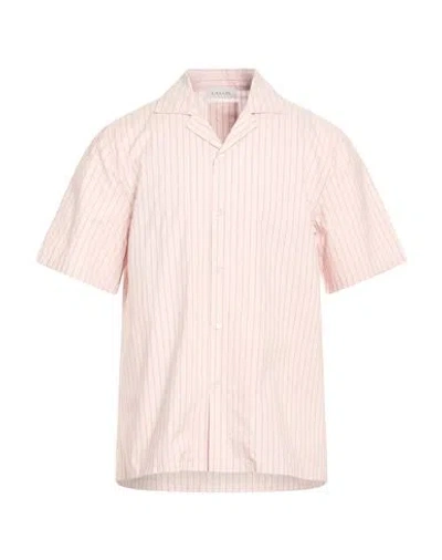 Lanvin Man Shirt Light Pink Size 15 ¾ Cotton, Silk