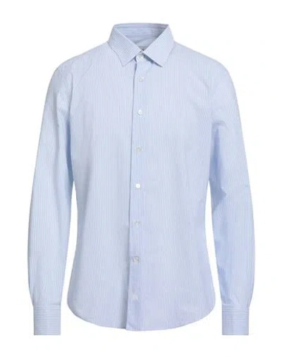 Lanvin Man Shirt Sky Blue Size 15 ¾ Cotton, Linen