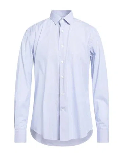 Lanvin Man Shirt Sky Blue Size 16 Cotton