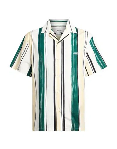 Lanvin Man Shirt White Size 15 ¾ Cotton