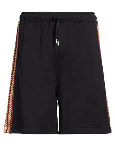 Lanvin Man Shorts & Bermuda Shorts Black Size L Cotton