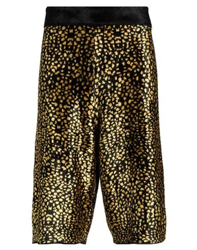 Lanvin Man Shorts & Bermuda Shorts Black Size L Viscose, Polyamide, Cotton