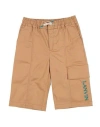 Lanvin Toddler Boy Shorts & Bermuda Shorts Camel Size 6 Cotton, Elastane In Beige