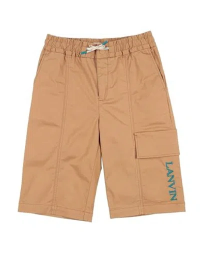 Lanvin Babies'  Toddler Boy Shorts & Bermuda Shorts Camel Size 6 Cotton, Elastane In Beige