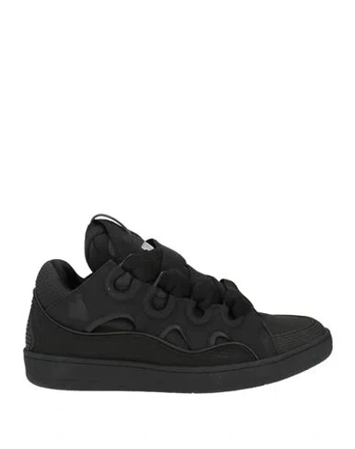 Lanvin Man Sneakers Black Size 10 Calfskin