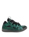 Lanvin Basses Curb Xl Leather Sneaker In Green