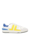 Lanvin Man Sneakers Light Grey Size 12 Leather, Textile Fibers