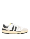 Lanvin Low-top Sneakers With Suede And Smooth Leather Accents In White