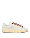 Lanvin Men Sneaker With Logo In Off White