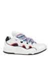 Lanvin Man Sneakers White Size 10 Polyester, Polyamide, Cow Leather, Elastane