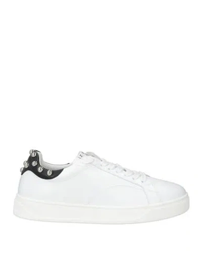 Lanvin Man Sneakers White Size 12 Calfskin