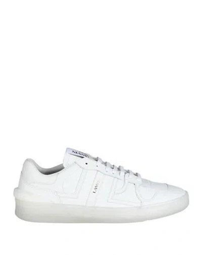 Lanvin Man Sneakers White Size 7 Leather
