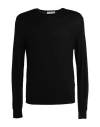Lanvin Man Sweater Black Size L Merino Wool In Black