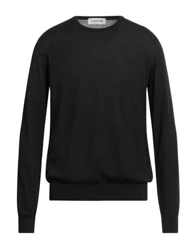 Lanvin Man Sweater Black Size Xs Merino Wool