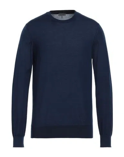 Lanvin Man Sweater Blue Size Xl Cashmere