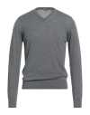 Lanvin Man Sweater Grey Size M Cashmere In Gray