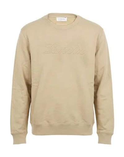 Lanvin Man Sweatshirt Beige Size Xl Cotton In Neutral