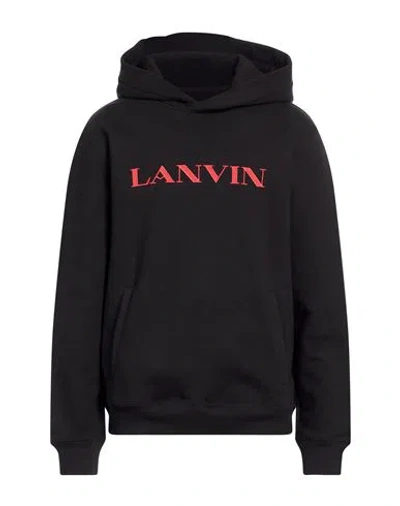 Lanvin Man Sweatshirt Black Size L Cotton
