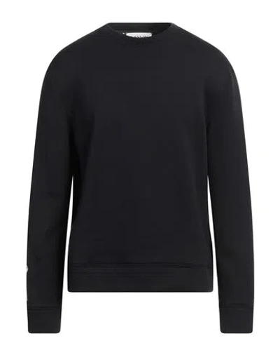 Lanvin Man Sweatshirt Black Size L Cotton
