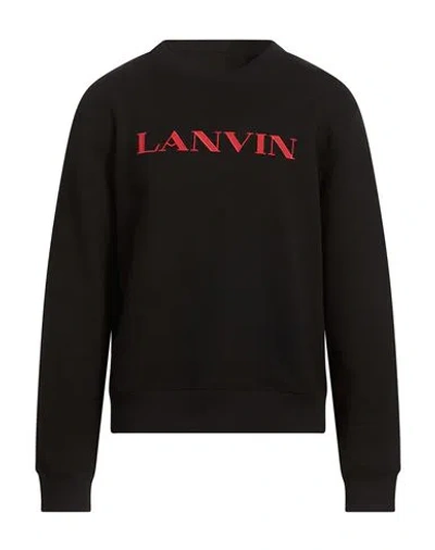 Lanvin Man Sweatshirt Black Size M Cotton
