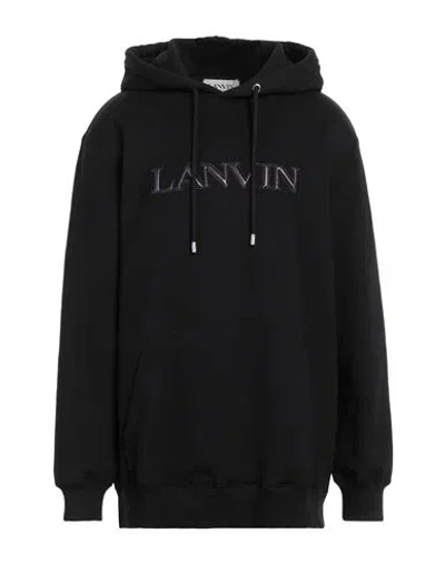 Lanvin Man Sweatshirt Black Size M Cotton