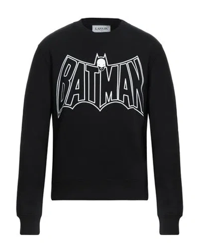 Lanvin Man Sweatshirt Black Size S Cotton