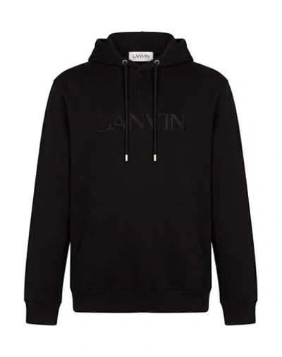 Lanvin Man Sweatshirt Black Size Xl Cotton