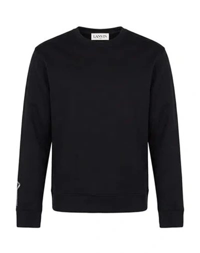 Lanvin Man Sweatshirt Black Size Xxl Cotton
