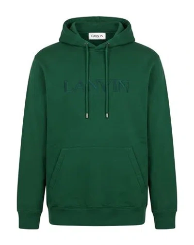 Lanvin Man Sweatshirt Green Size Xl Cotton