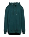 Lanvin Man Sweatshirt Green Size Xl Cotton, Polyester, Elastane