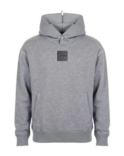 Lanvin Man Sweatshirt Grey Size Xl Virgin Wool, Polypropylene, Polyester In Gray