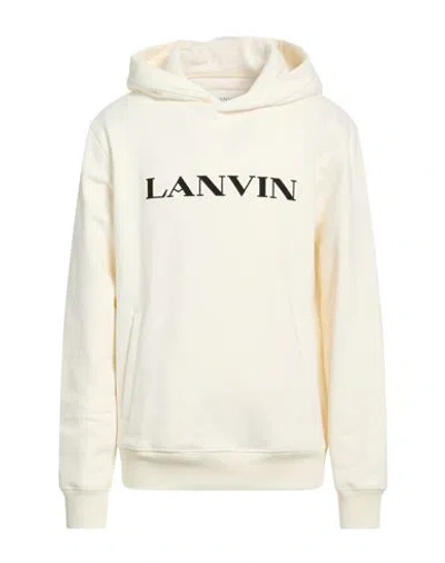 Lanvin Man Sweatshirt Ivory Size L Cotton In White