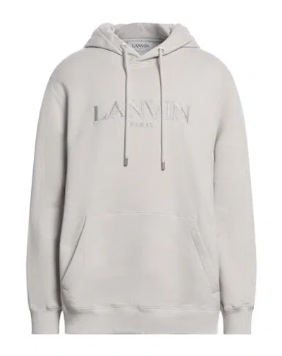 Lanvin Man Sweatshirt Light Grey Size Xl Cotton, Polyester, Elastane In Gray