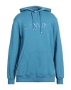Lanvin Man Sweatshirt Pastel Blue Size L Cotton, Polyester, Elastane In Blue