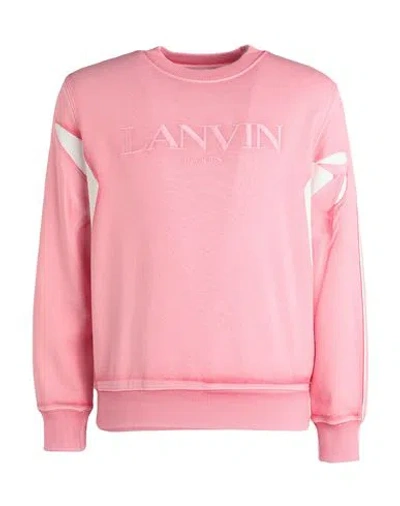 Lanvin Man Sweatshirt Pink Size M Cotton, Polyester