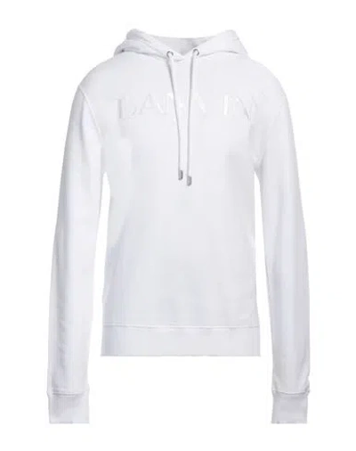 LANVIN LANVIN MAN SWEATSHIRT WHITE SIZE L COTTON, POLYESTER