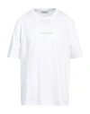 Lanvin Man T-shirt White Size L Cotton, Polyester
